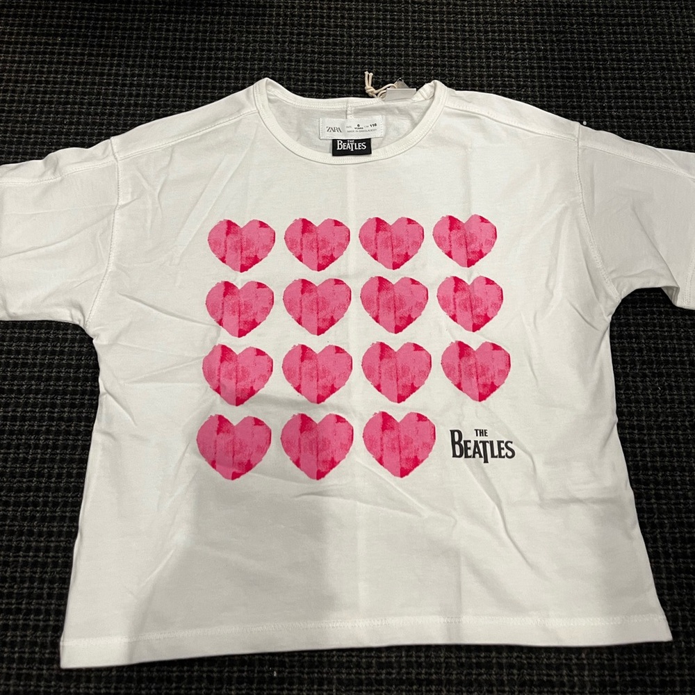 BRAND NEW Zara Beatles heart shirt